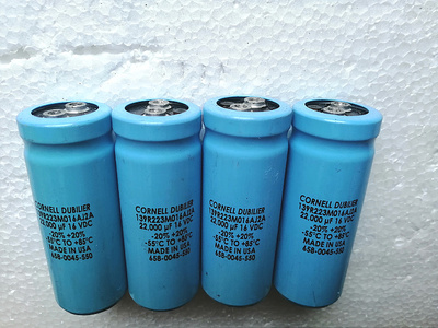 拆机 美国大D CORNELL DUBILIER 16V 22000UF 螺丝脚发烧电容