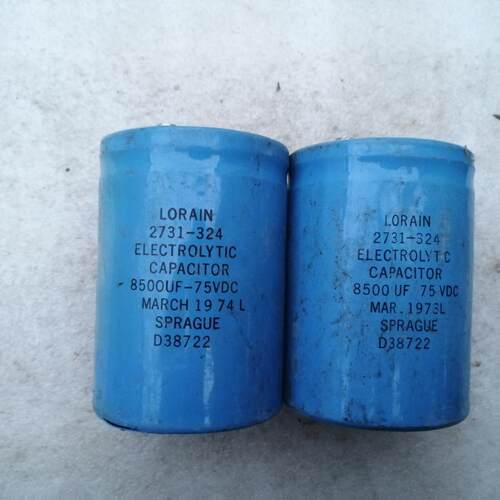 美国思碧SPRAGUE LORAIN标 75v 8500uf 螺丝脚电容