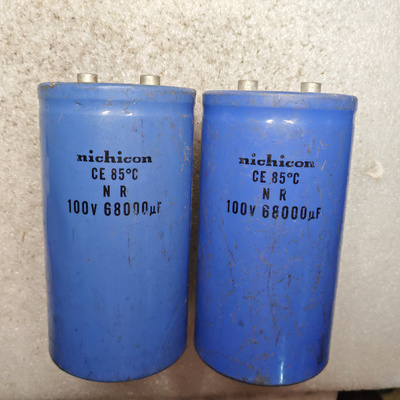 拆机日本尼康nichicon NR系列 100v 68000uf 螺丝脚发烧滤波电容