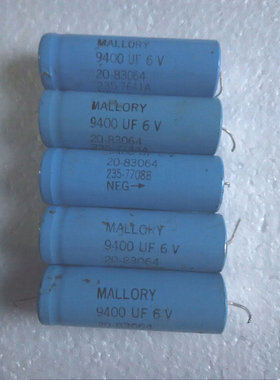 MALLORY 美国摩罗利MY 6v 9400uf 轴向电容