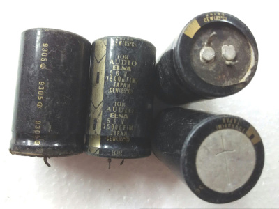 拆机日本伊娜 ELNA FOR AUDIO 56v 7500uf 金字发烧音频电容