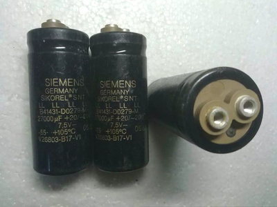德国西门子金字 SIEMENS SIKOREL系列 7.5V 27000UF 灯丝滤波电容