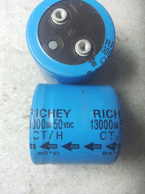 原装台湾特富龙RICHEY 50v 13000uf 螺丝脚发烧滤波电容 1对价