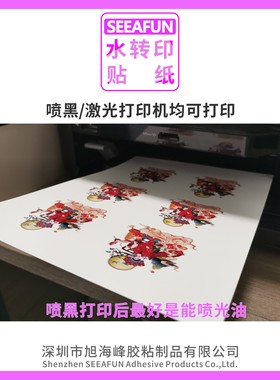 SEEAFUN水转印纹身贴纸 彩色A4 喷墨/激光碳粉 透明/白色普通打印