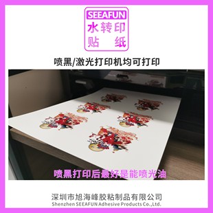 SEEAFUN水转印纹身贴纸 彩色A4 喷墨/激光碳粉 透明/白色普通打印