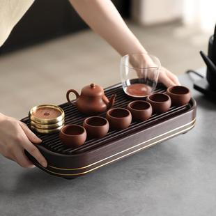 一茶干人小排泡台32056客厅4木家用水功茶夫型海台 电茶盘202新款