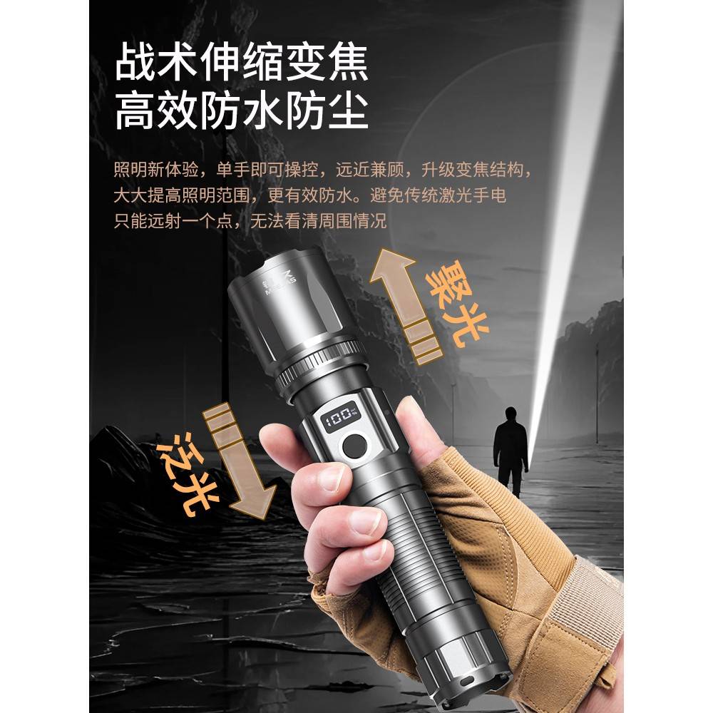久型战激超光超亮强74255手小家电充便式用户光铭外术远射携长筒