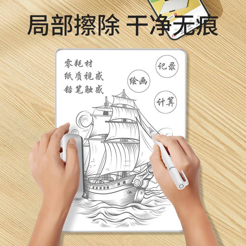 家pj部擦局字手b磁写板画性板白儿童用黑消电34554子屏板板墨水写