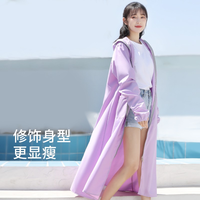 机车晒无品牌/动衣女宽长季行防防晒服全电身遮夏版UV骑抗透松气