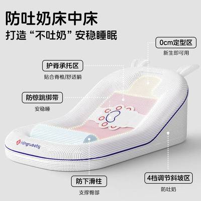 斜坡垫枕新儿奶吐奶神斜坡防床59490溢呛奶宝躺睡防喂奶婴宝中器