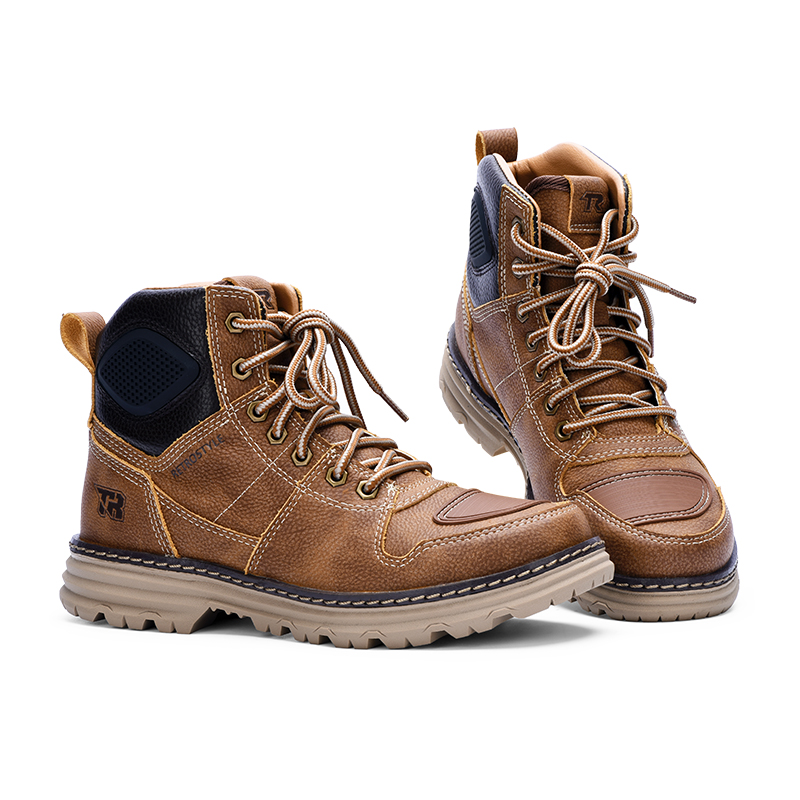 TR摩托车骑行靴公路靴机车靴子防摔防护牛皮防水防滑男