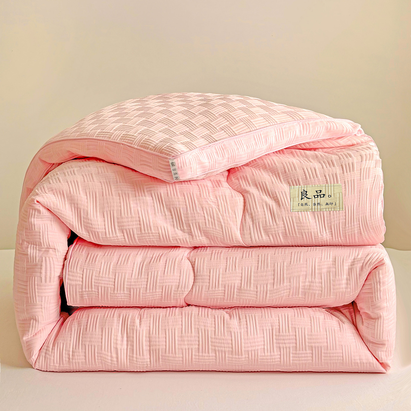A类华夫格大豆纤维保暖冬被加厚