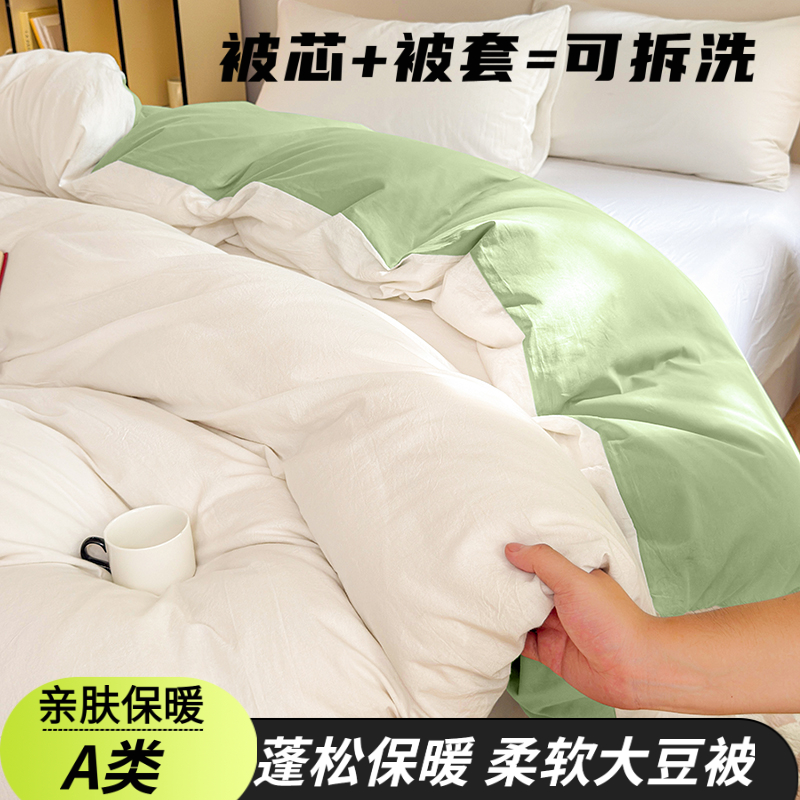A类冬季被子春秋被被套可拆洗