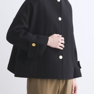 100%羊毛麦尔登羊毛夹克中厚款 短款 苏格兰纯羊毛 6万