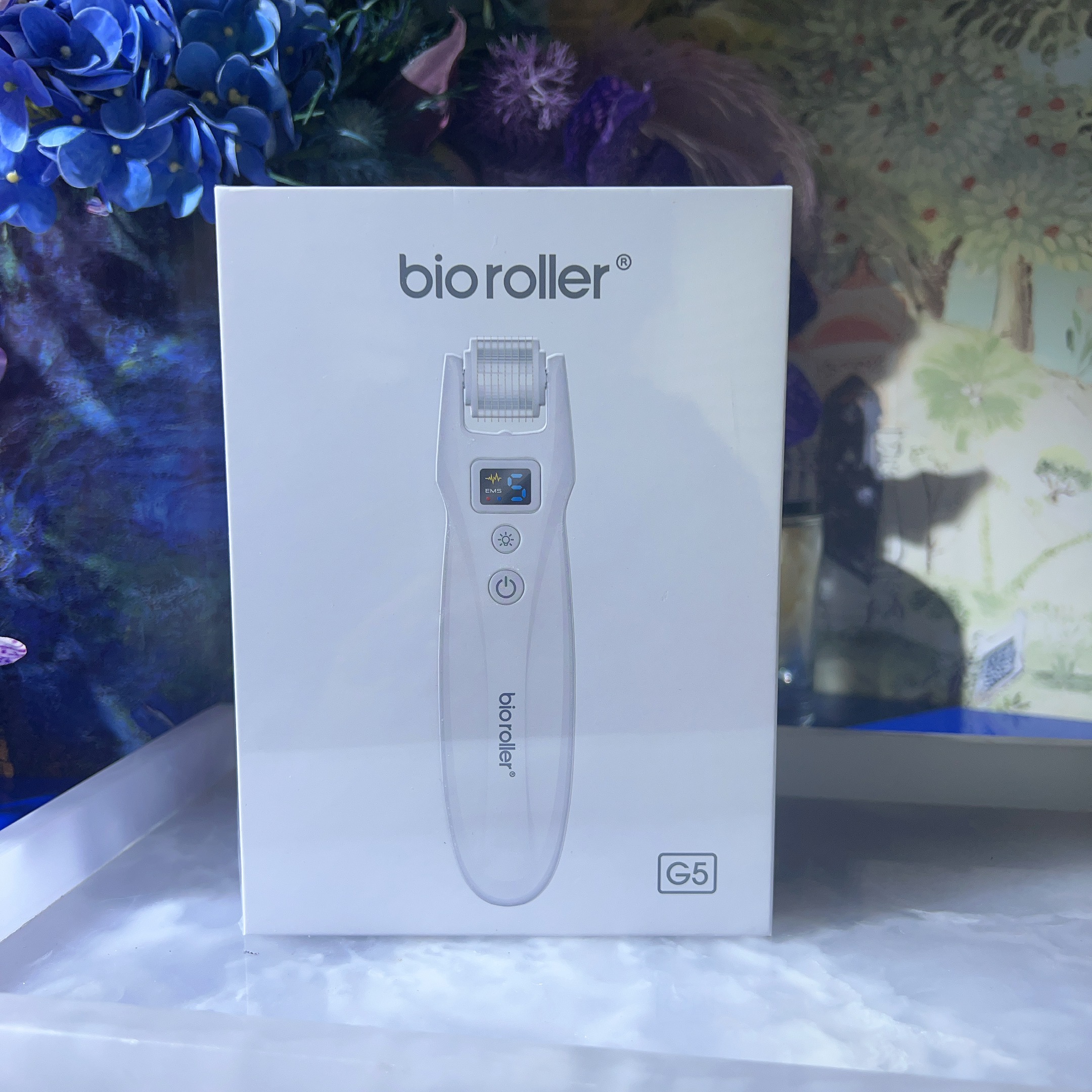 BioRoller红蓝光扎扎水光精华导入电动滚针轮笔仪 自带2个0.5mm头