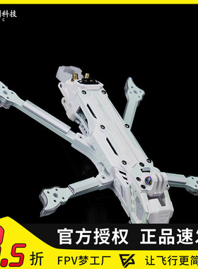 TJRC天剑科技 J5v2 O4 DC白紫渐变高清五寸花飞拍摄穿越机机架