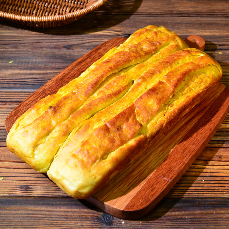 甘肃特产手工制作老式牛舌饼甜味早餐糕点黄馍馍苦豆味速食小吃
