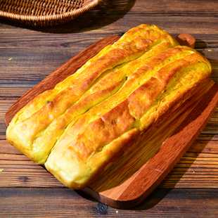 甘肃特产手工制作老式牛舌饼香豆子早餐糕点黄馍馍苦豆味速食小吃