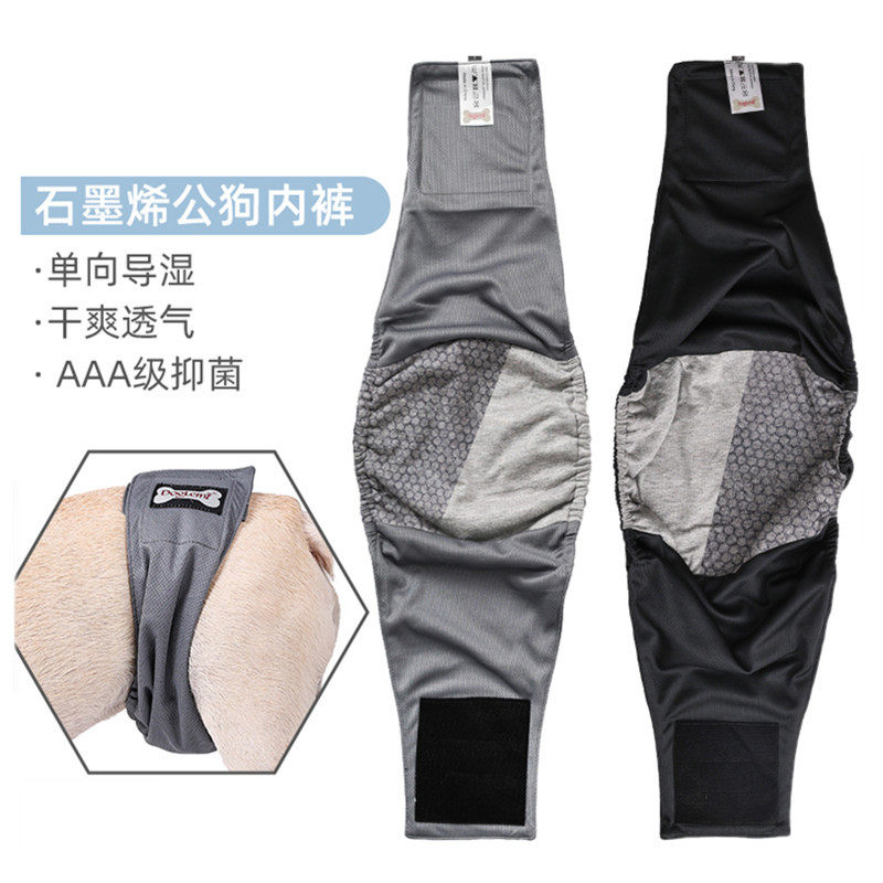 公狗卫生裤抗菌狗内裤宠物生理裤透气吸水礼貌带石墨烯可洗尿不湿