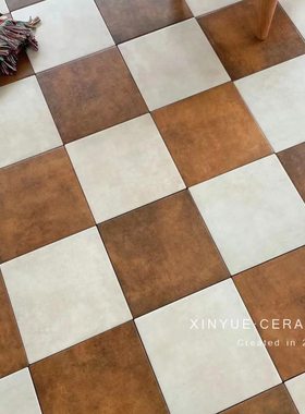 法式复古混搭全瓷方砖哑光手工砖厨房卫生间浴室墙砖餐厅地砖瓷砖
