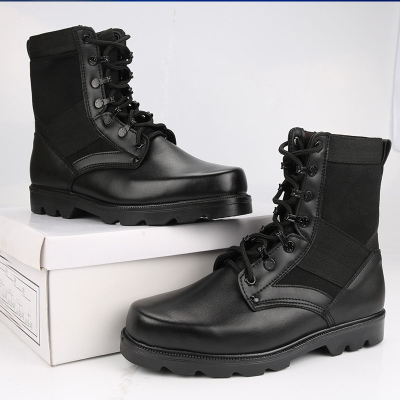 Boots militaires pour homme en cuir - Ref 1397682 Image 4