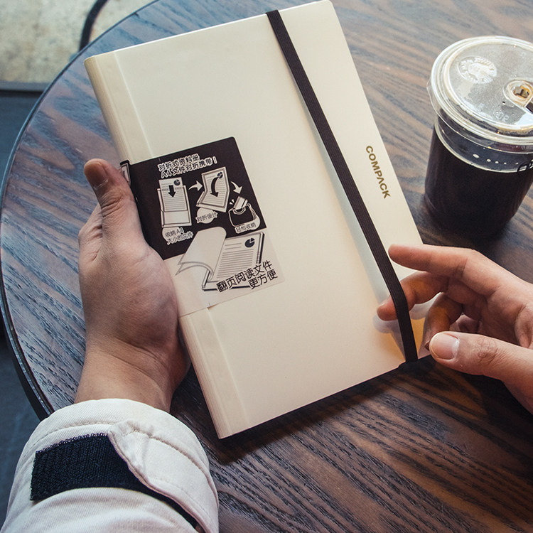 锦宫孕期孕检产检折叠对折资料册便携高级报告单b超收纳册文件夹