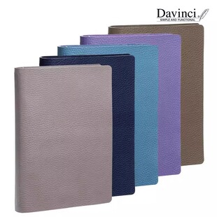 日本Raymay藤井Davinci达芬奇手账二折真皮活页手账本牛皮A6/A5