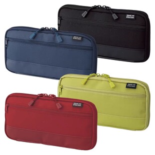 日本喜利Lihit LAB.学生笔袋便携式文具盒收纳包文具袋大容量