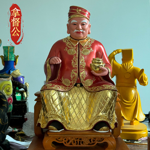 拿督公神像马来西亚新加坡大伯公香樟木雕福德正神招财神爷土地公