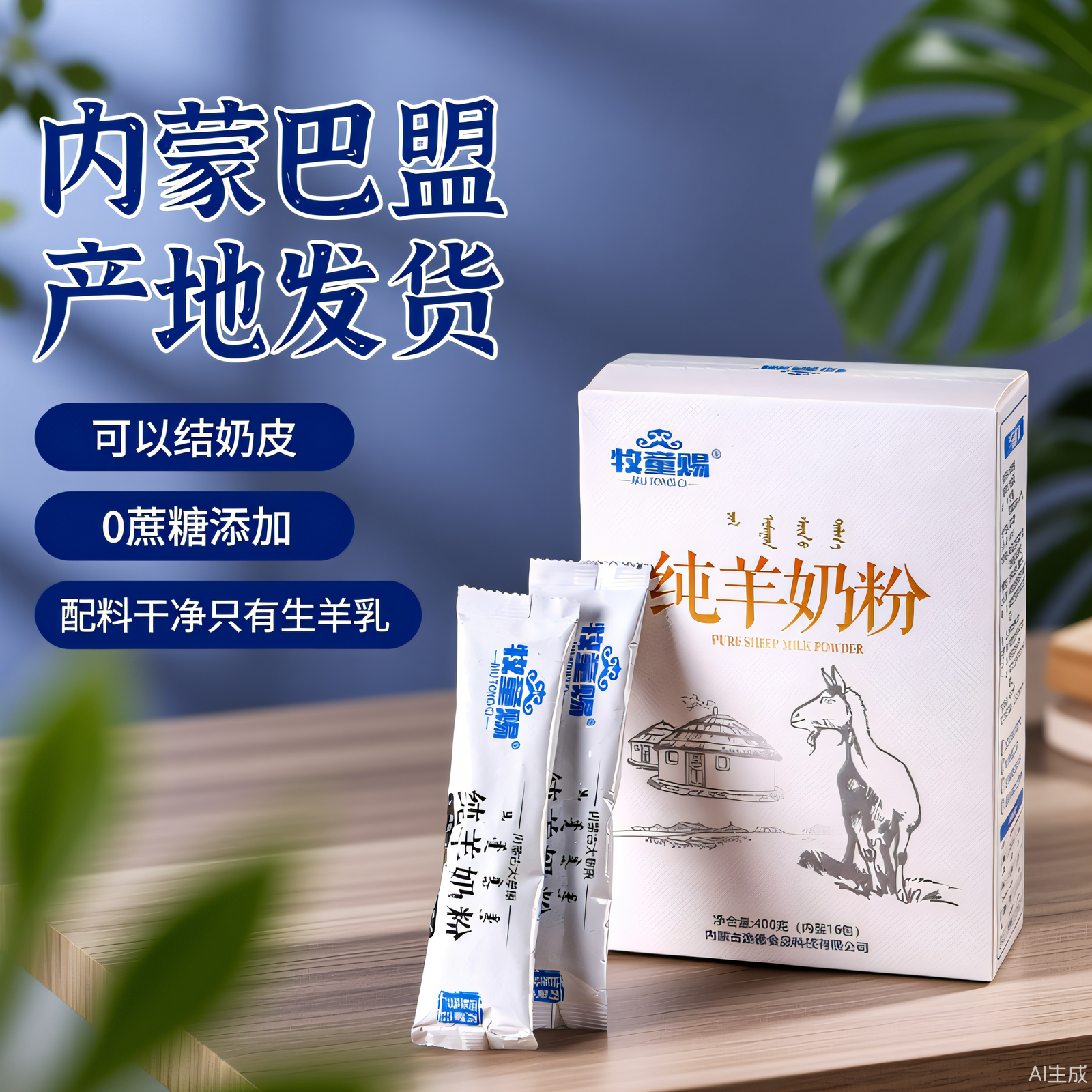 内蒙古纯羊奶粉400克×1盒无蔗糖儿童学生孕妇中老年成人冲饮早餐,咖啡/麦片/冲饮,学生/成人/中老年羊奶粉,淘宝优惠券,粉丝福利购,淘宝优惠卷
