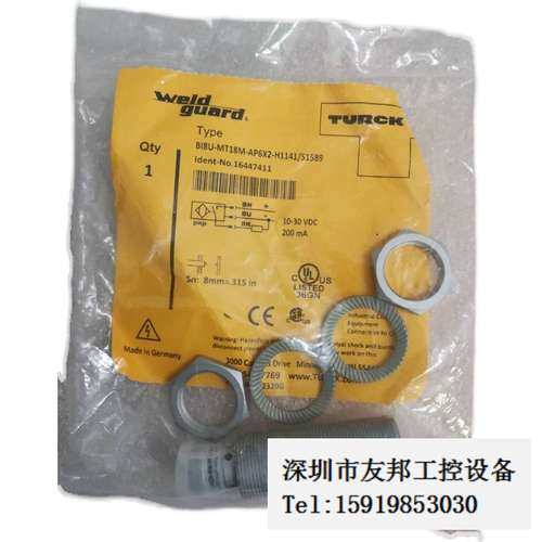 A027*全新TURCK图尔克 BI8U-MT18M-AP6X2-H1141/S1589 16447议价