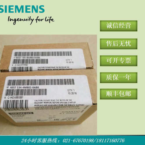 6ES7134-4MB02-0AB0 ET200 S电子模块 6ES7 134 6ES71344MB020AB0