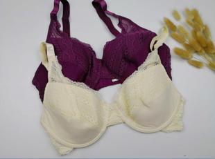 棉质大码 妈妈内衣中老年大杯胸罩中年妇女薄海棉文胸70BC80BD85D