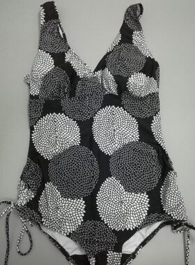 欧美修身印花连体泳衣新品