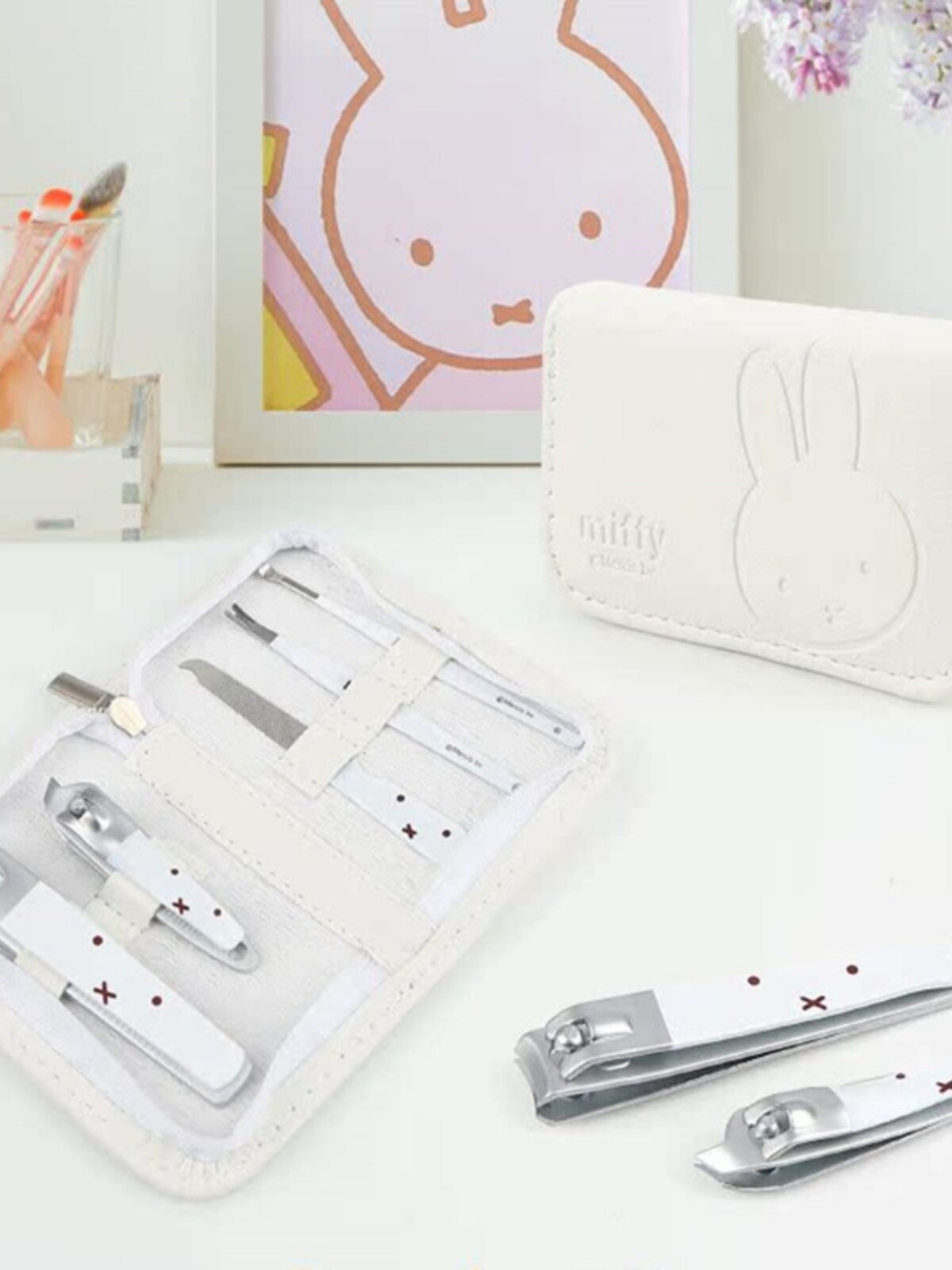 JIAOLAN 손톱깎이 세트 죽은 피부 푸시 발톱 가위 귀 파기 숟가락 네일 호일 홈 매니큐어 유물