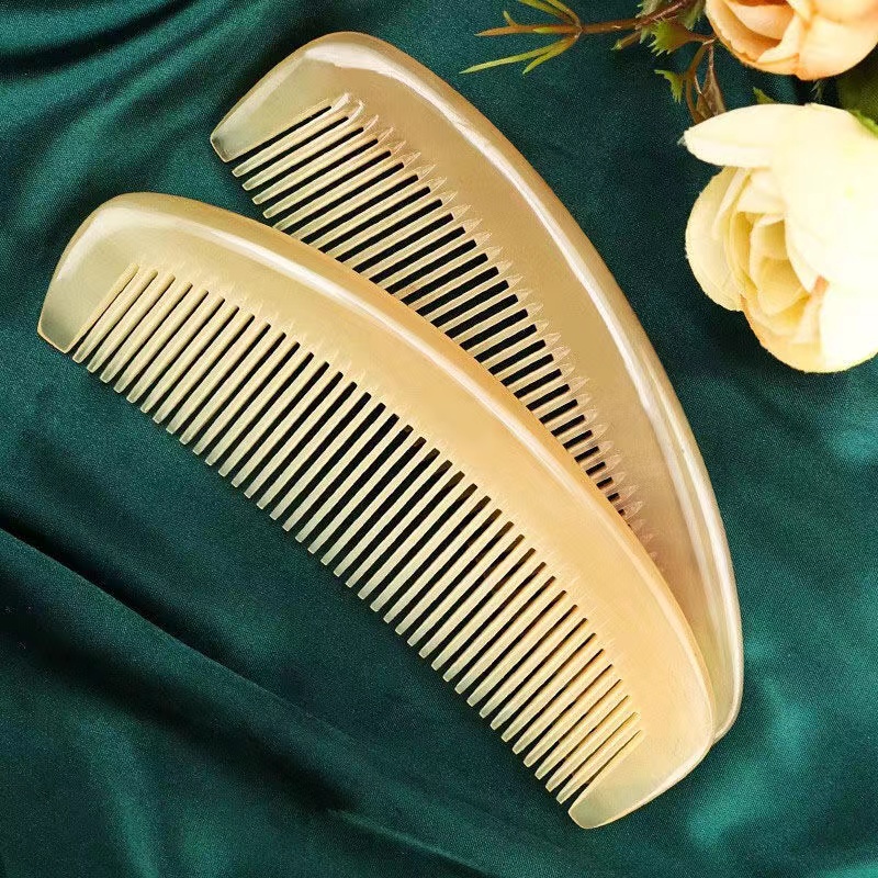 梳子2025新款官方正品头部专用按摩牛角梳广式外婆包包美发经络梳