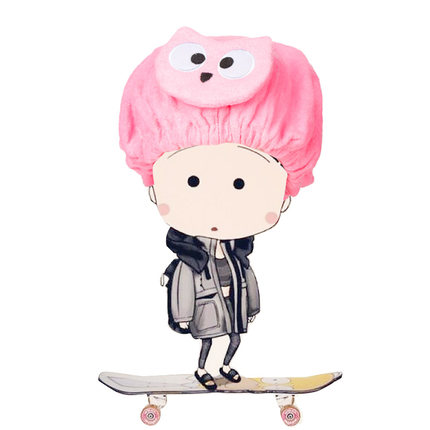 Joy Land/姣兰可爱卡通儿童浴帽宝宝浴帽小孩洗澡防水浴帽洗护帽