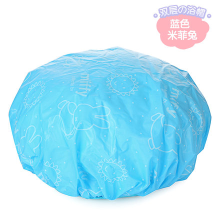 姣兰 印花PVC成人浴帽五防功能 防水淋浴浴帽