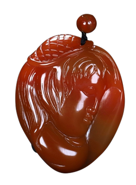 天然吊坠原石凉山南红玛瑙