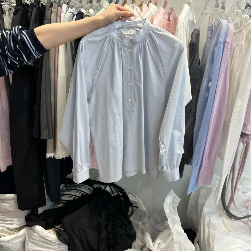 韩国东大门RIVEROOM2026春季新款法式甜美衬衫小众设计感宽松上衣