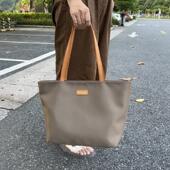 防水牛津布托特包女学生上课通勤包手提包大容量帆布尼龙布单肩包