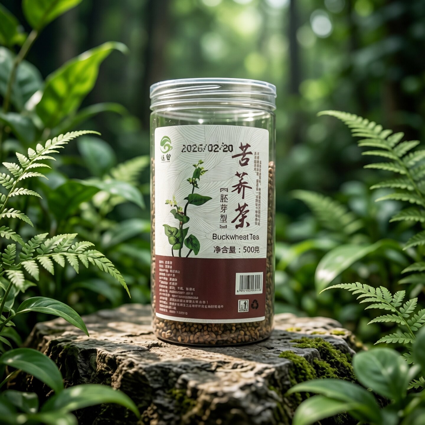 黑苦荞茶四川凉山特产麦香浓郁全胚芽荞麦茶500g