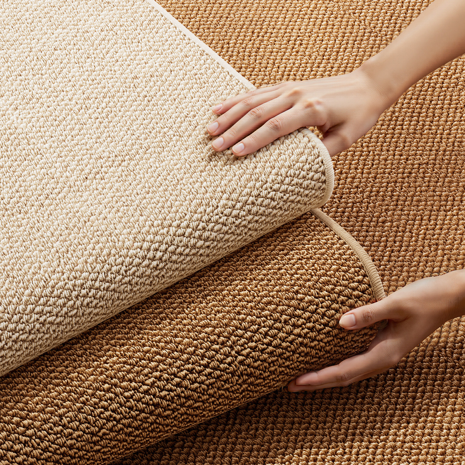 2025新款仿剑麻耐脏免洗入户地垫