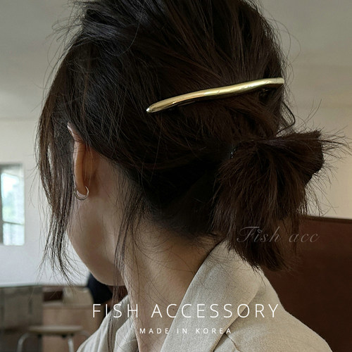 小众冷淡风光面不规则一字夹发夹