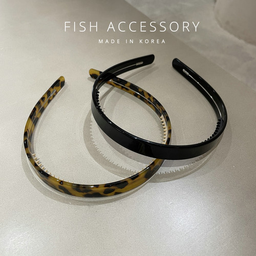 法式复古慵懒风黑色带齿发箍