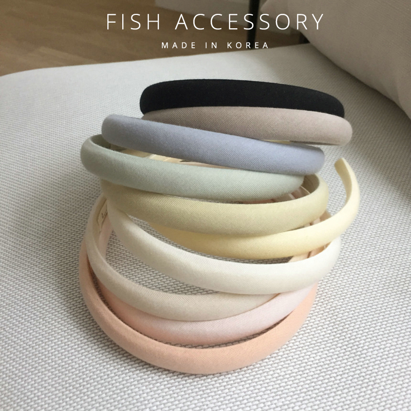 清新法式复古奶油色细边发箍