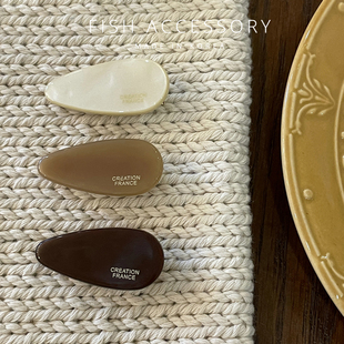 韩国进口France金标超可爱刘海夹小瓜子迷你质感小发夹边夹鸭嘴夹