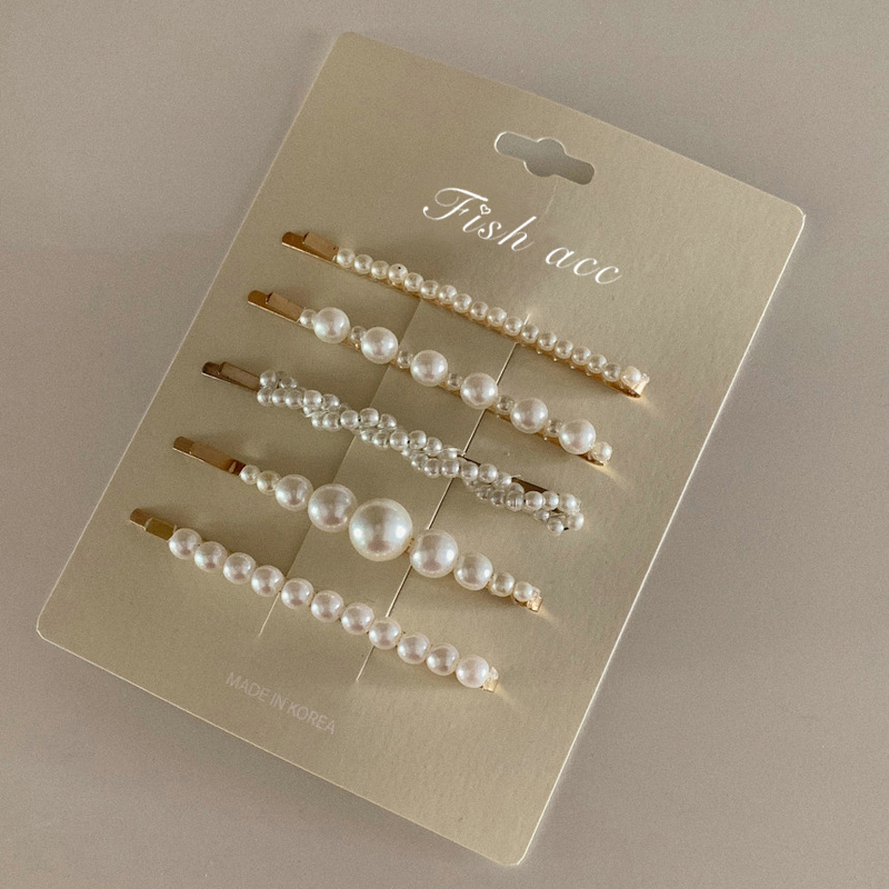 优雅气质五件套珍珠发夹