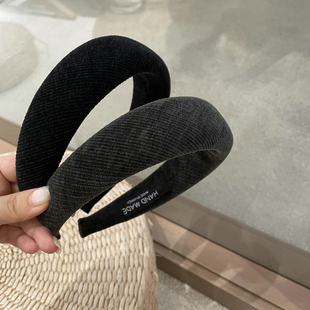 加厚加宽舒适 头箍高颅顶发箍 韩国进口气质螺纹海绵宽边明星同款