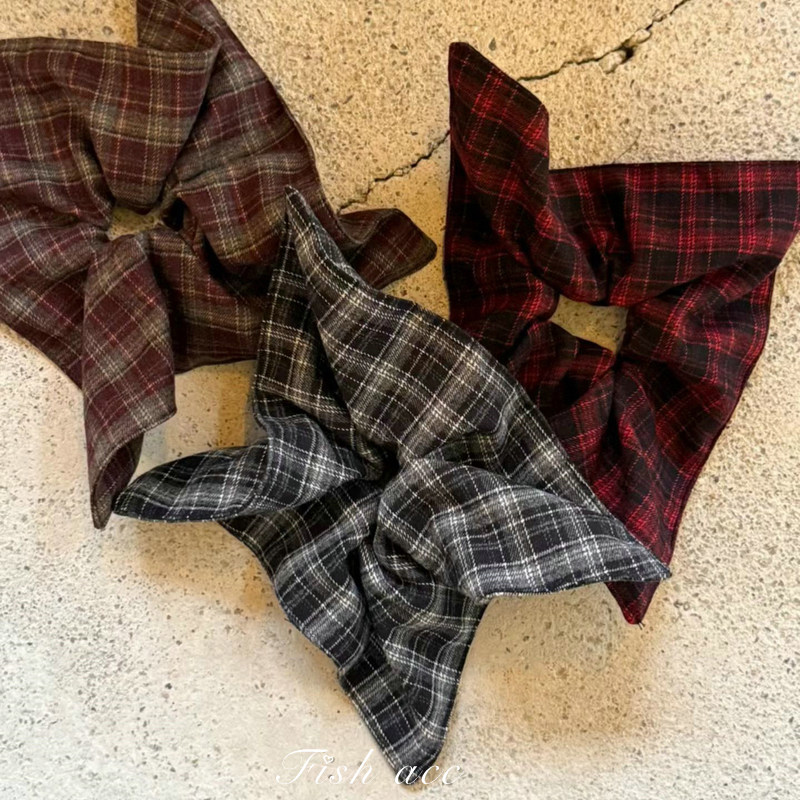 韩国进口发饰复古加厚布艺气质格纹大号四角方巾发圈女低马尾肠圈,饰品/流行首饰/时尚饰品新,发饰,淘宝优惠券,粉丝福利购,淘宝优惠卷